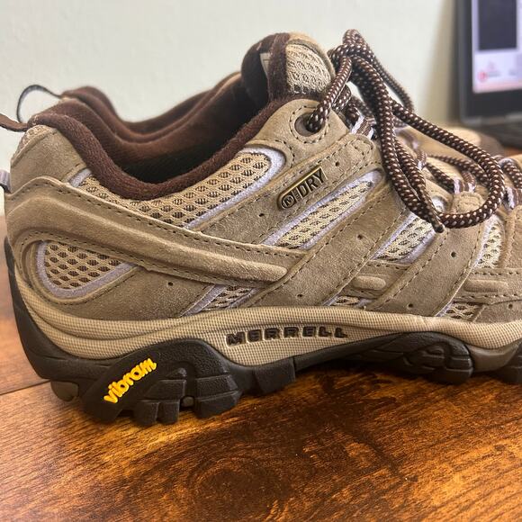 Merrell Moab 2 Vent Hiking Shoes Dusty Olive Women's 8 Vibram Select Dry - Picture 7 of 11